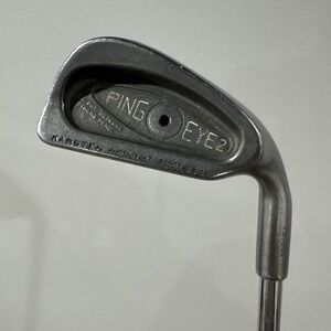 Ping Eye 2 Black Dot 1 Iron Karsten Right Handed (Old Worn Grip) Steel Golf Club
